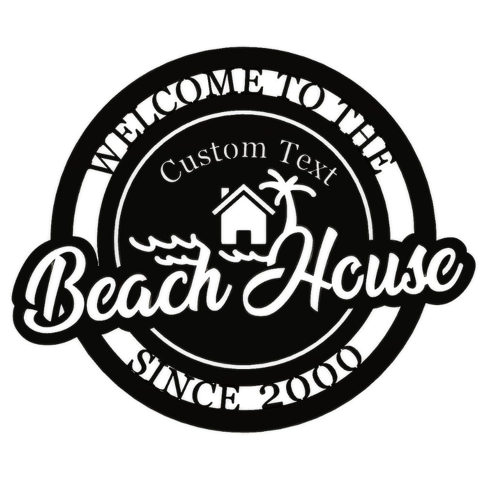 Beach House Metal Home Decor