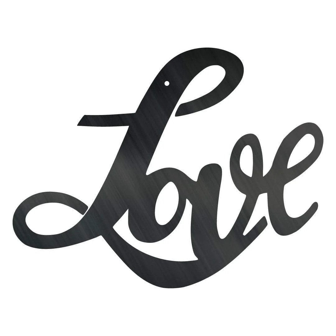 Cursive Love Home Decor Sign