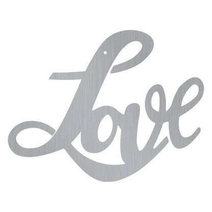 Cursive Love Metal Wall Art