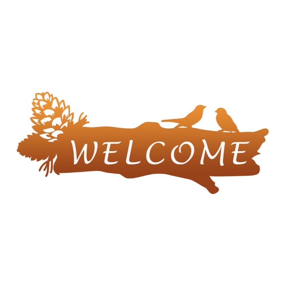 Welcome Sign Metal Decorative Art 