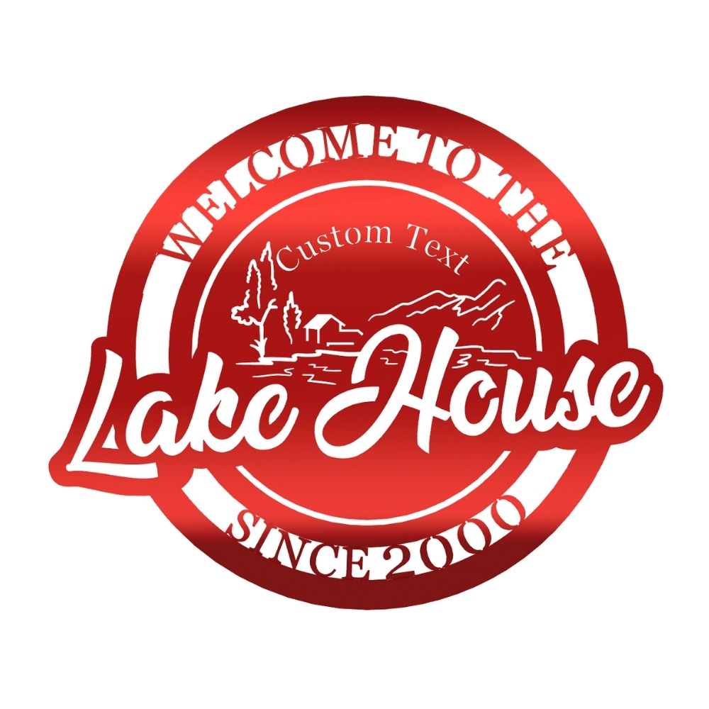 Lake House Metal Sign Art 