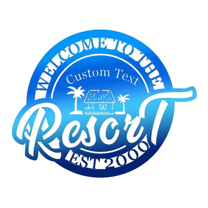 Resort Metal Sign Art 