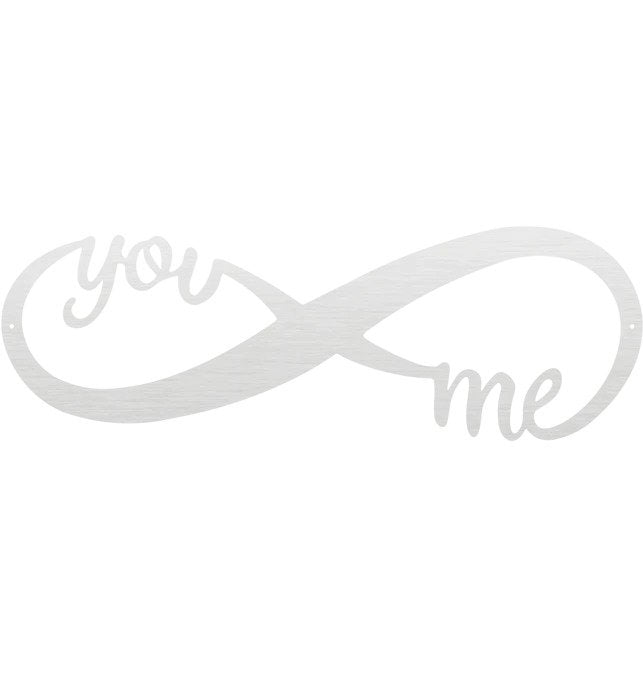 You & Me Infinity Metal Decorative Wall Art